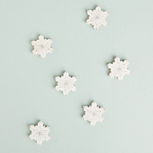 Snowflake Fridge Magnets - Set of 6