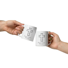 Load image into Gallery viewer, Jesus Is Our Savior Coffee Mug 11 Oz Black Cross