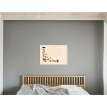 Load image into Gallery viewer, 1 Corinthians 13:4-7 Bible Verse Prints Love Is Patient Kind Flowers Foliage