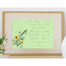 Load image into Gallery viewer, Bible Verse Art Print Ecclesiastes 4:12 Love Marriage 8x10 UNFRAMED