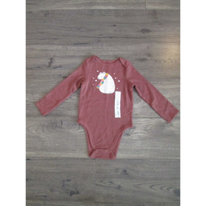 Baby Boys Bodysuit Brown Polar Bear 24 Month Toddler Long Sleeve Waffle Knit