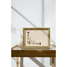 Load image into Gallery viewer, 1 Corinthians 13:4-7 Bible Verse Prints Love Is Patient Kind Flowers Foliage