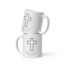 Load image into Gallery viewer, Jesus Is Our Savior Coffee Mug 11 Oz Black Cross