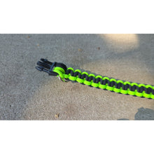 Load image into Gallery viewer, Neon Green &amp; Black Handmade Paracord Dog Collar
