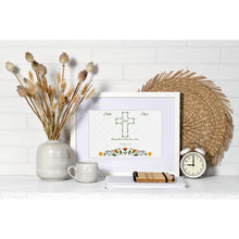 Load image into Gallery viewer, Bible Scripture Art Prints Cross 1 Corinthians 13:13 Faith Hope Love Verse