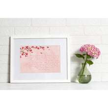 Load image into Gallery viewer, Bible Verse Prints Love Is Kind Patient 1 Corinthians 13:4-7 Pink Tree Gift Her