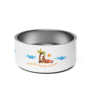 Enjoying the Dog Days of Summer Water Bowl - Stainless Steel