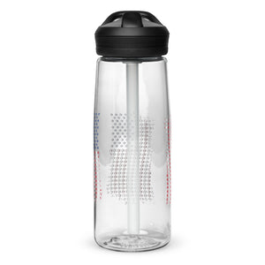 Pawtriotic Flag Sports Travel Water Bottle 25 Oz