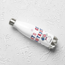 Load image into Gallery viewer, Let&#39;s Get Pawtriotic Stainless Steel Travel Water Bottle