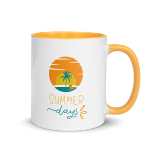 Summer Days Mug with Yellow Inside