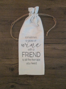 Classy & Elegant Linen Wine Bags
