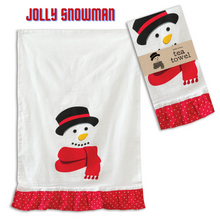 Load image into Gallery viewer, Jolly Christmas Flour Sack Tea Towels