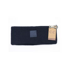 Load image into Gallery viewer, CC Head Wrap Solid Cable Knit W/Sherpa Lining