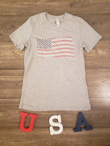 Patriotic Paw Print Flag T-Shirt