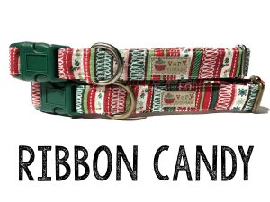 Ribbon Candy – Organic Cotton Dog Collar